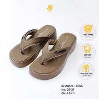 Dép nữ đế bằng cao 4,5cm quai xỏ ngón - PJ - (825nhua)