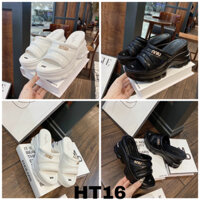 Dép nữ đế xuồng 7cm quai ngang bản to chất da mềm và mang rất nhẹ