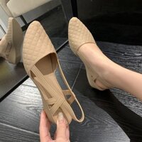 Dép Nữ Dép Nữ Bên Ngoài Mặc Nữ Giày Sandal Nhựa Nữ Nhà Đế Mềm Pha Lê Chống Trơn Trượt Giày Đơn Nữ Người Lớn 2.10