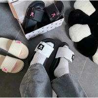 Dép Nữ ,Dép Quai Dán RABBITTOWN Hàn Quốc Dép Tăng Chiều Cao Đủ Size fullbox, Chất Lượng.