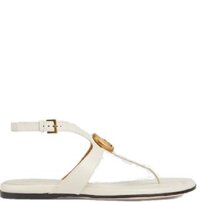 Dép Nữ Gucci Double G Thong Sandal 'White'