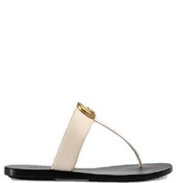 Dép Nữ Gucci Double G Thong Sandal 'White'