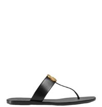 Dép Nữ Gucci Leather Thong 'Black'