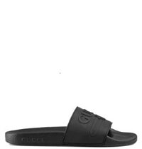 Dép Nữ Gucci Logo Slide 'Black'