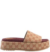 Dép Nữ Gucci Original GG Slide 'Beige Red'