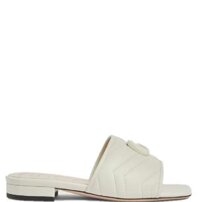 Dép Nữ Gucci Slide With Double G 'White'