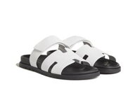 Dép Nữ Hermes Chypre Sandal Blanc Epsom Leather Best Quality
