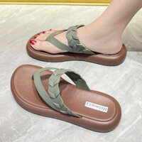 dép nữ kiểu sang chảnh dép tông Dép xỏ ngón đế bằng dép xỏ ngón đế mềm đi biển mẫu mới hot trên mạng 2024 đi ra ngoài mùa hè cho nữ dép lê cao cấp