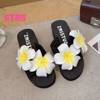 Dép nữ mùa hè Giày đi biển hoa phù hợp thời trang