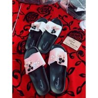 Dép Nữ Quai Ngang Đính Hoa Giá Sỉ