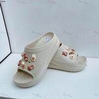 Dép Nữ Zena Shoes Dép quai ngang to + stickers nâng đế 6p êm chân dễ đi