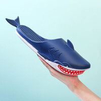 Dép Nửa Dép Chống Trơn Trượt Cặp Đôi Dép Che Ngón Chân Dễ Thương Dép Nam 2.10 Độc Đáo Nữ Cá Mập Nhà Giày Đi Biển Sáng Tạo