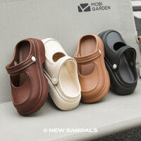 Dép Phong Cách Mới Nữ Mùa Hè Mặc Ngoài Mắt Lớn Thời Trang Chống Trơn Trượt Dép Hai Đeo