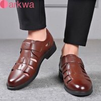 Dép PU DARKWA Nam Áo Khoác Ngoài Cổ Điển Thu Đông