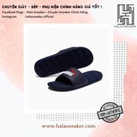 Dép Puma Chính Hãng Cool Cat Navy Blue White Red Logo 371023 11 - Dép Quai Ngang Nam Nữ Authentic Slides - Hala Sneaker