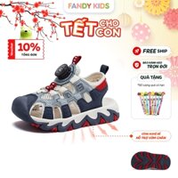 Dép Quai Cho Bé Trai HOBIBEAR AU7880 Fandy Kids Đế EVA Khóa Xoay - Bảo Hành Keo Trọn Đời