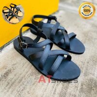 Dép Quai Hậu Dép Sandal Nam Da Bò Thật Atshoes XDxsg202 [ CHON NHANH ] new . 😷 > ..