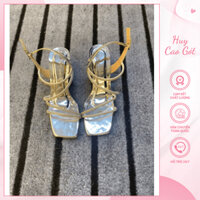 Dép quai hậu nữ đá, guốc cao gót trẻ trung năng động mã H33 - Freeship toàn quốc