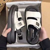 Dép Quai Hậu Nữ Đế Bánh Mì Gắn Mác Tem Quai Dán Cao Cấp