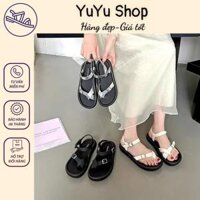 Dép quai hậu nữ xỏ ngón 3 phân đế mềm hàng qccc