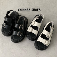 Dép quai hậu sandal quai ngang nhiều lỗ điều chỉnh tăng chiều cao 4cm phong cách trẻ trung năng động đi học SD007