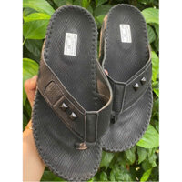 Dép Quai Kẹp Da Nam - Không Trơn Trượt, Đế Chắc Chắn, Kiểu Dáng Basic Sang Trọng