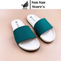 Dép quai ngang Gucci nam sang trọng, lịch lãm cao cấp 2 màu xanh,đen