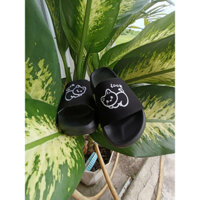 Dép quai ngang HELO KITTY HARMONY Chunky Sildes unisex H01 - Dép đế cao nam nữ chữ thêu