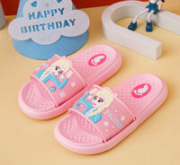 Dép quai ngang hoạt hình công chúa elsa màu hồng ngọt ngào bé gái