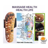 Dép quai ngang massage chân nam nữ khảm đá đẹp mà lại tốt cho sức khỏe, đẹp và giá rẻ DMS01