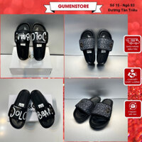Dép Quai Ngang Nam DG Đế Cao Su Non - Dép Lê Nam Dệt Họa Tiết Chữ Cực Đẹp