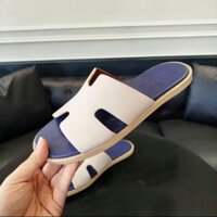 Dép Quai Ngang Nam HMChatas Liệu Da Xi Cao Cấp, Dép Lê Nam Chữ H Siêu Hottrend