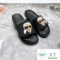 Dép quai ngang nam nữ hình KARL cool ngầu hot 2022