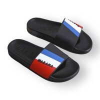 Dép quai ngang nam nữ tên WAKANA giữa phối 3 màu xanh, trắng, đỏ Mã: WK005 - VINH PLANTIUM