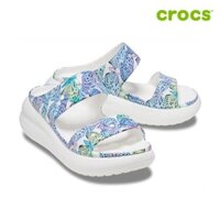 Dép quai ngang nhựa đi mưa chống hôi chân Crocs Croslite crush Butterfly cho nữ