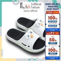 Dép quai ngang nữ đế bánh mì cute đế cao 3cm