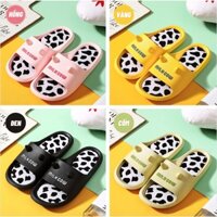 Dép Quai Ngang Nữ Siêu Hot 2022, Dép Đi Trong Nhà Bò Sữa Đế Cao Su Nguyên Khối