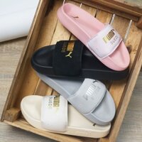 Dép quai ngang pma suede - dép nam nữ đi mưa chống trượt - đế cao 3cm mang ngoài trời