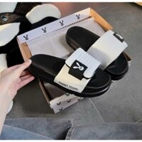 Dép quai viền mix màu Rabbit Town đế cao 4cm. Dép quai ngang nữ nam Rabbit Town Tai thỏ siêu dễ thương -Kèm hộp knb