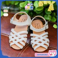 Dép Rọ Bé Gái, Giày Quai Đan Chéo, Da Mềm Cao Cấp, Đế Cao Su Êm Chân Thoáng Khí, Phong Cách Thời Trang, Ủn Ỉn SD920502