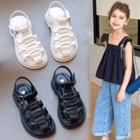 Dép Rọ Cho Bé Gái, Dép Quai Hậu Da Mềm Siêu Nhẹ Cho Bé Từ 2 Tuổi đến 10 Tuổi, Dép Dọ Quai Đan [ giaydeptreemkieusashop ]