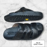 Dép rọ nam cao cấp, dép bít mũi.da thật đế chống trượt M1