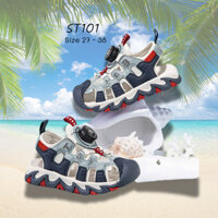 Dép Rọ Sandal Bít Mũi Cho Bé Trai Hobibear Giày Xăng Đan Trẻ Em Cao Cấp Dáng Thể Thao Khỏe Khoắn 3 - 12 tuổi ST101