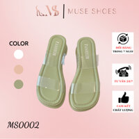 Dép Sadals Nữ Muse Shoes Quai Trong Đế Xuồng 5 Phân Cực Hot Hè 2023 - MS0002