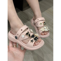 Dép sandal 2 quai ngag cho bé- tặng kèm stiker nhựa eva nhẹ êm mềm đi mưa cho bé ( hậu eva 01)