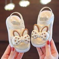 Dép Sandal Bé Gái Dễ Thương Dép Xăng Đan Nơ Tai Thỏ Dép Quai Đế Mềm Chống Trơn Trượt Cao Cấp