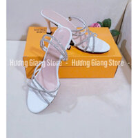 Dép Sandal Cao Gót Quai Đá Gót Nhọn 7 Phân [Dép Nữ] Dép Shoes Giày