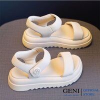 Dép sandal đế bánh mì 5cm quai dán siêu xinh GENI 194