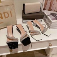 Dép sandal đế vuông 3p dây xoàn chéo sang chảnh
