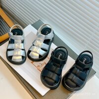 Dép sandal kín mũi mới cho trẻ em, giày bánh mì đế mềm cho bé gái mùa hè 2025, giày bãi biển đa năng chống trượt cho bé trai phong cách Hàn Quốc 6BU2